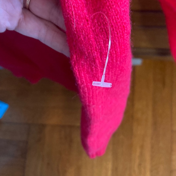 First Love Ruffled Red Sweater - Picture 2 of 5